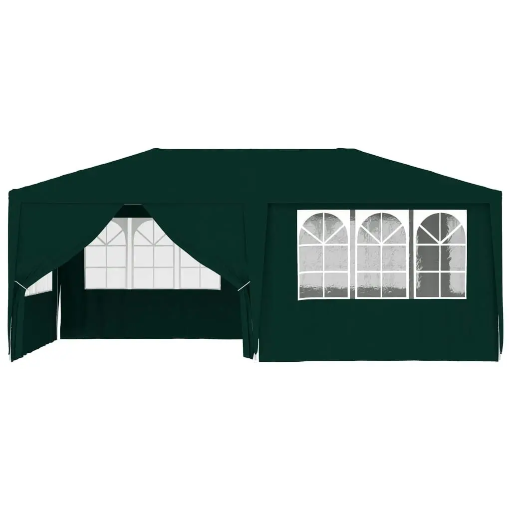 Professional Party Tent with Side Walls 4x6 m Green 90 g/mÂ² 48538