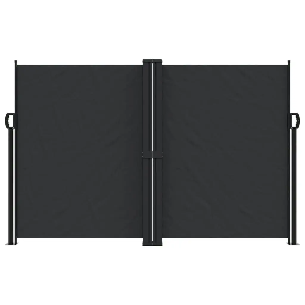 Retractable Side Awning Black 160x1000 cm 4004729