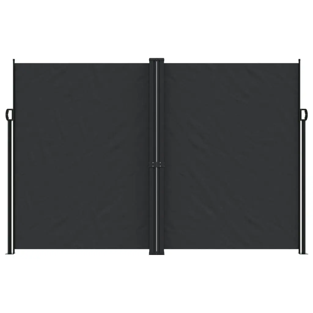 Retractable Side Awning Black 220x1000 cm 4004774