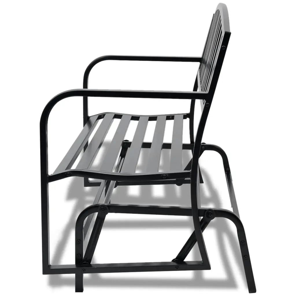 Swing Bench Black Steel 42170