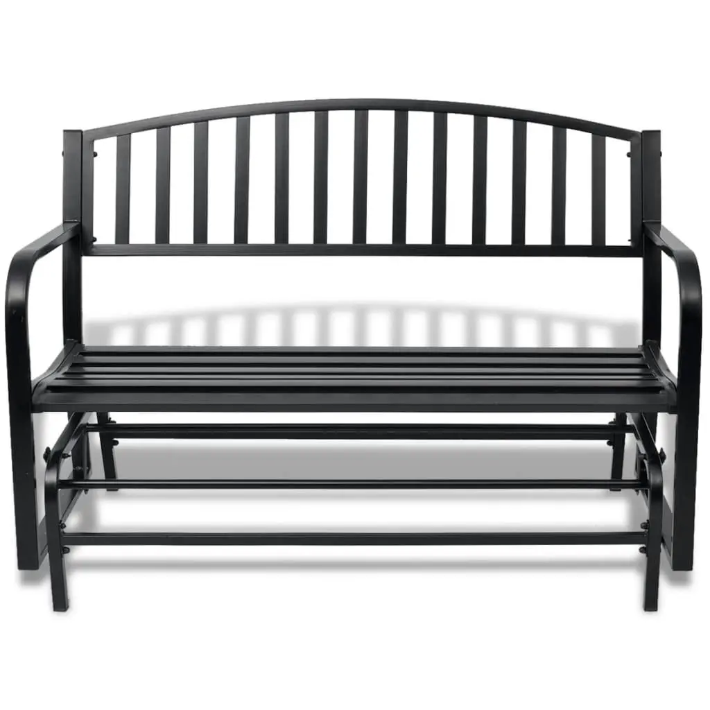 Swing Bench Black Steel 42170