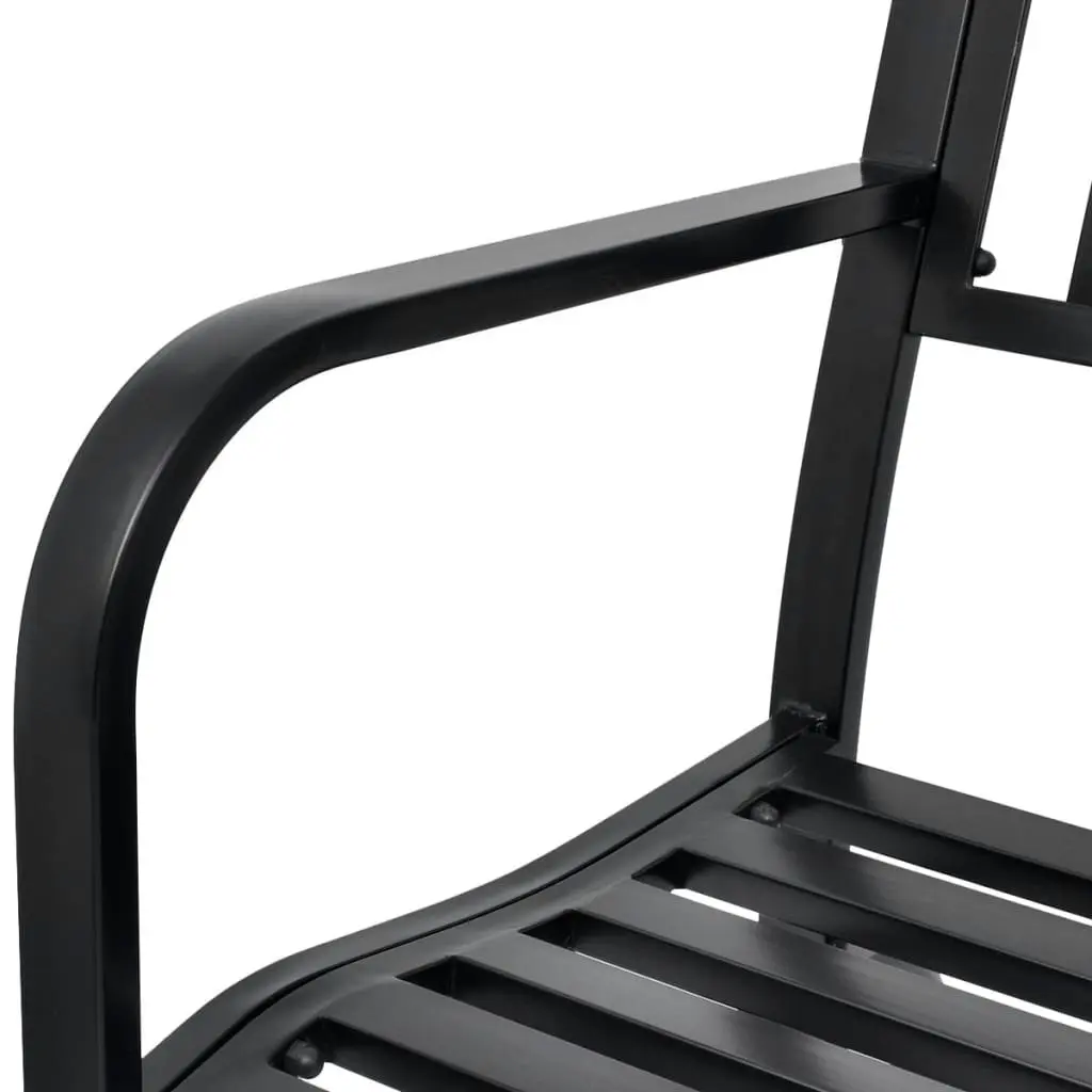 Swing Bench Black Steel 42170