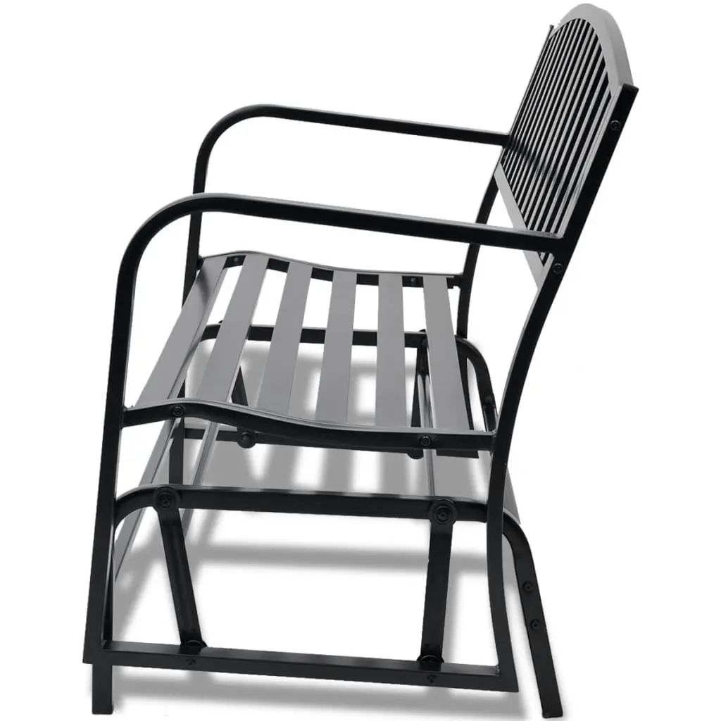 Swing Bench Black Steel 42170