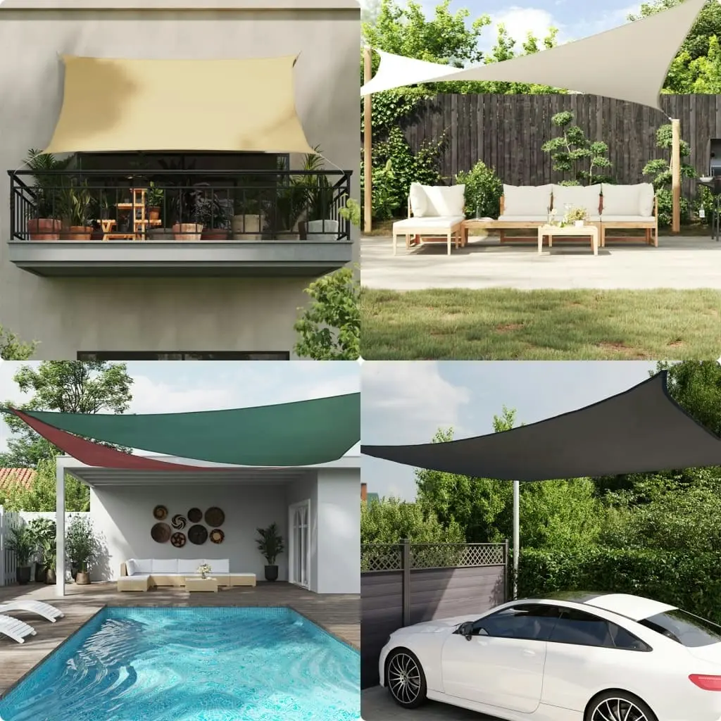 Sunshade Sail Oxford Fabric Rectangular 3x4 m Anthracite 135100