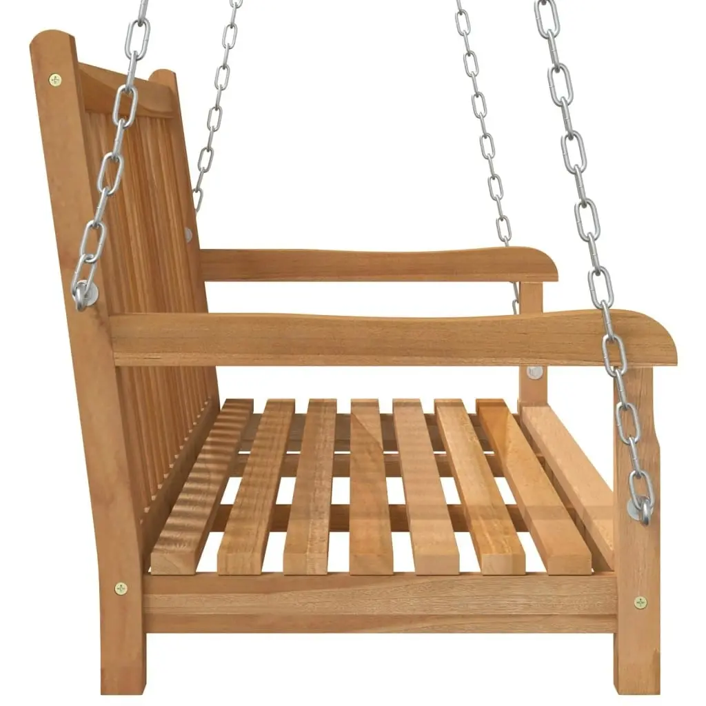 Swing Bench Solid Teak Wood 114x60x64 cm 316628