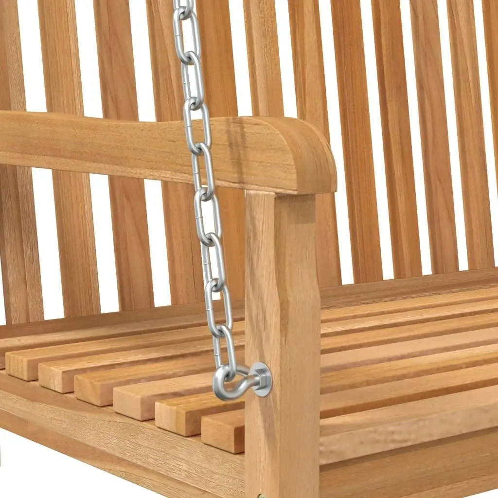 Swing Bench Solid Teak Wood 114x60x64 cm 316628