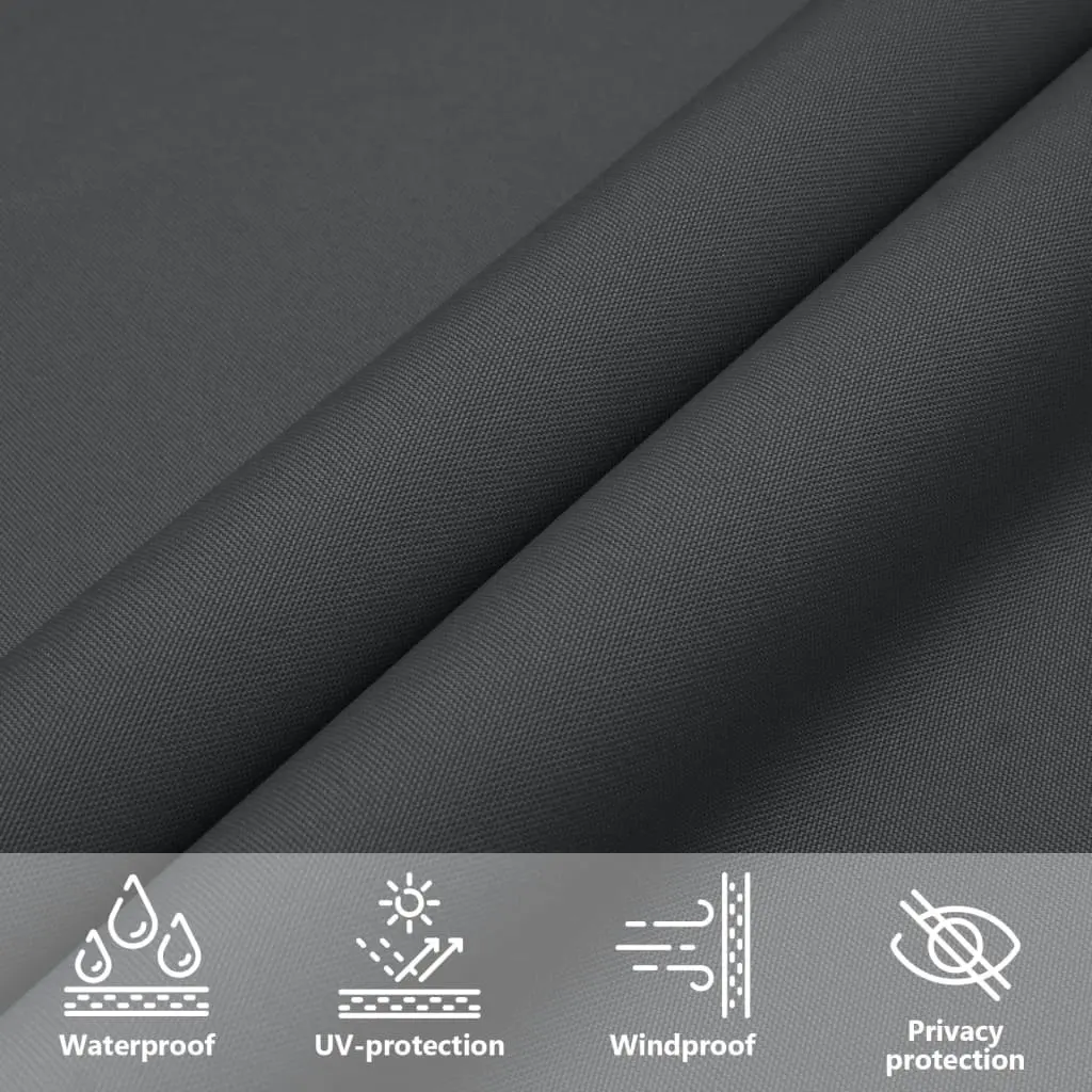 Sunshade Sail Oxford Fabric Rectangular 2x2.5 m Anthracite 135089