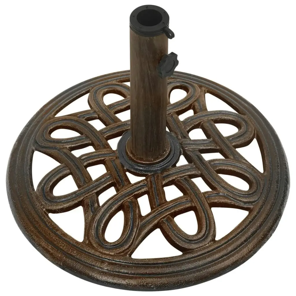 Umbrella Base Bronze 40x40x32 cm Cast Iron 317767