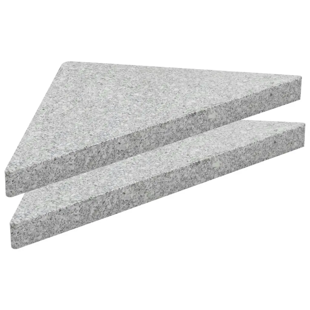 Umbrella Weight Plate Granite 15 kg Triangular Grey 45071