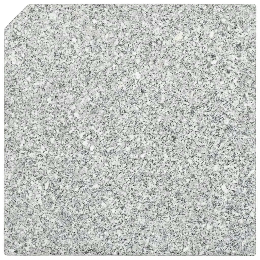 Umbrella Weight Plate Granite 25 kg Square Grey 45070