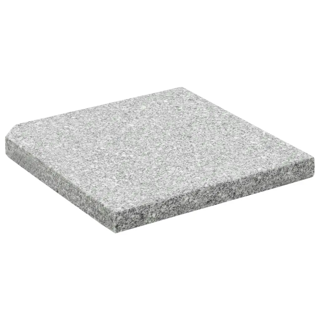 Umbrella Weight Plates 4 pcs Grey Granite Square 100 kg 276268