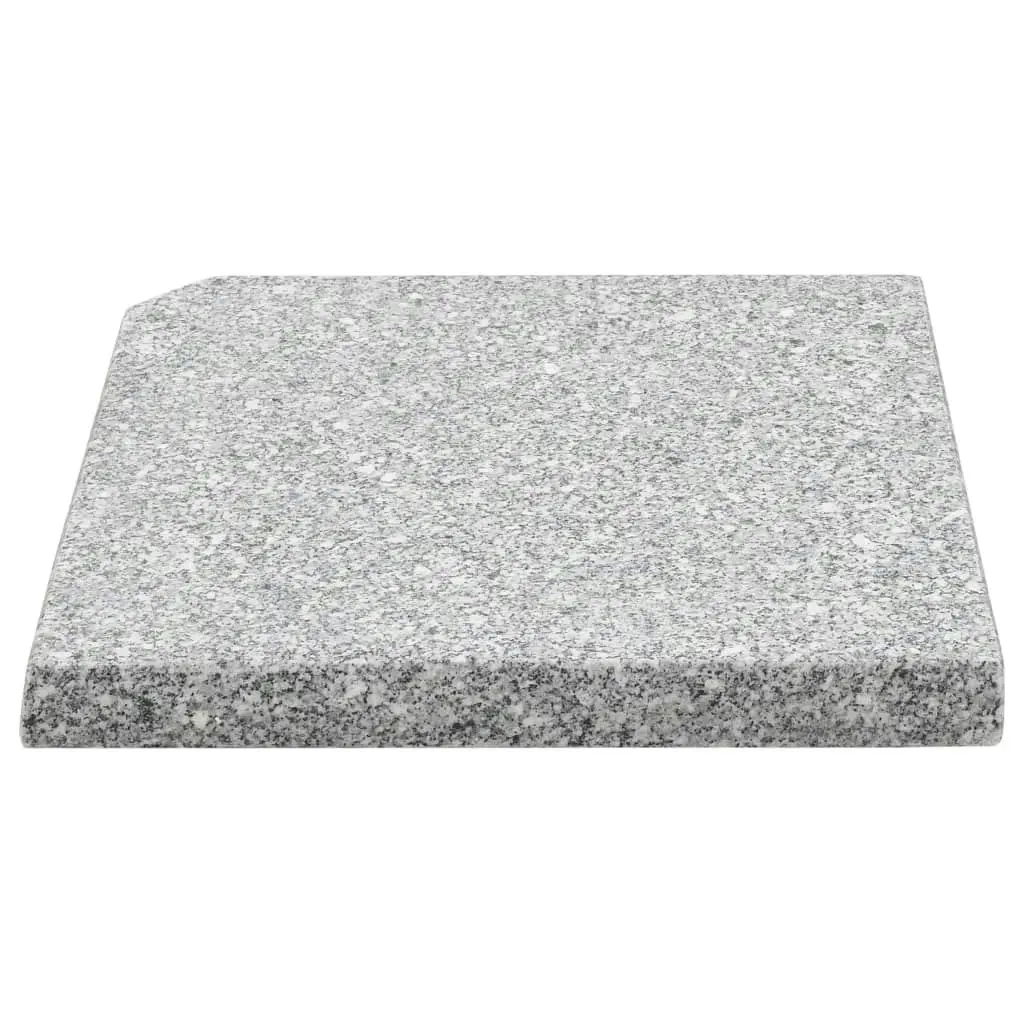 Umbrella Weight Plates 4 pcs Grey Granite Square 100 kg 276268