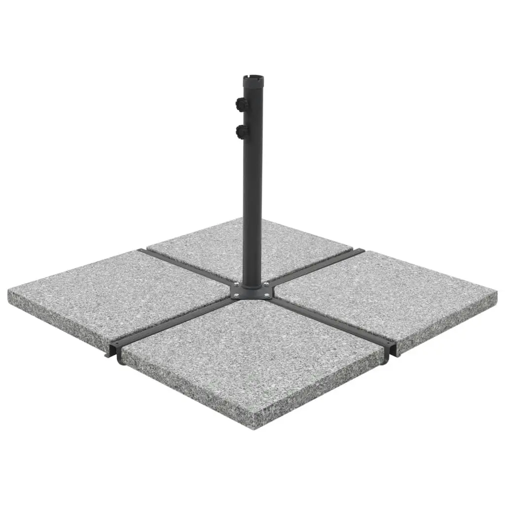 Umbrella Weight Plates 4 pcs Grey Granite Square 100 kg 276268