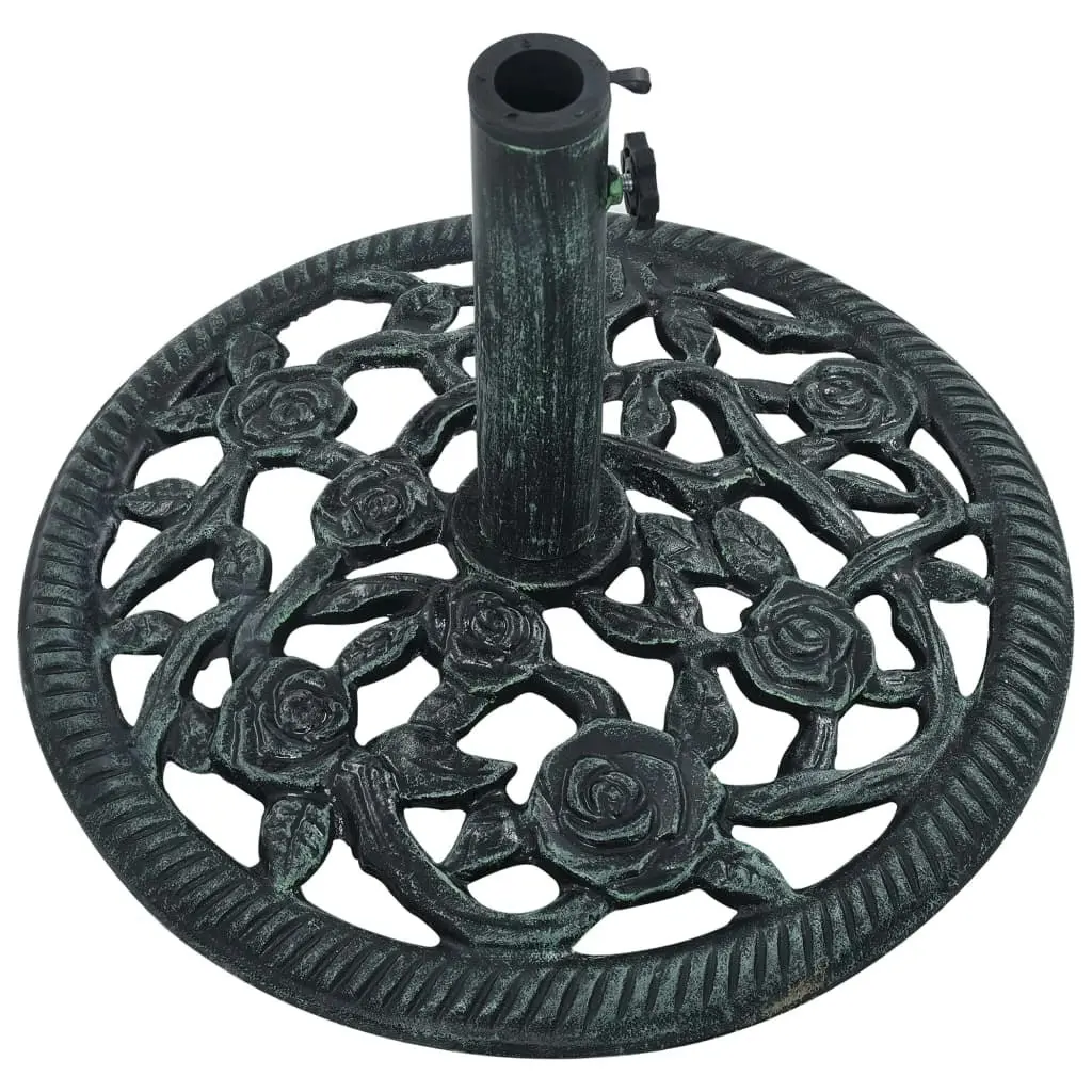 Umbrella Base Green 9 kg 40 cm Cast Iron 47863