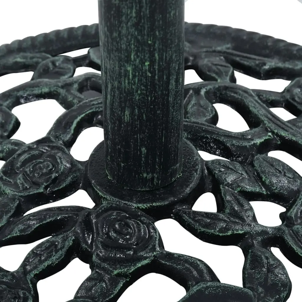 Umbrella Base Green 9 kg 40 cm Cast Iron 47863