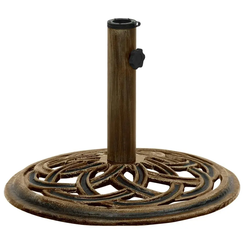 Umbrella Base Bronze 44x44x31 cm Cast Iron 317758