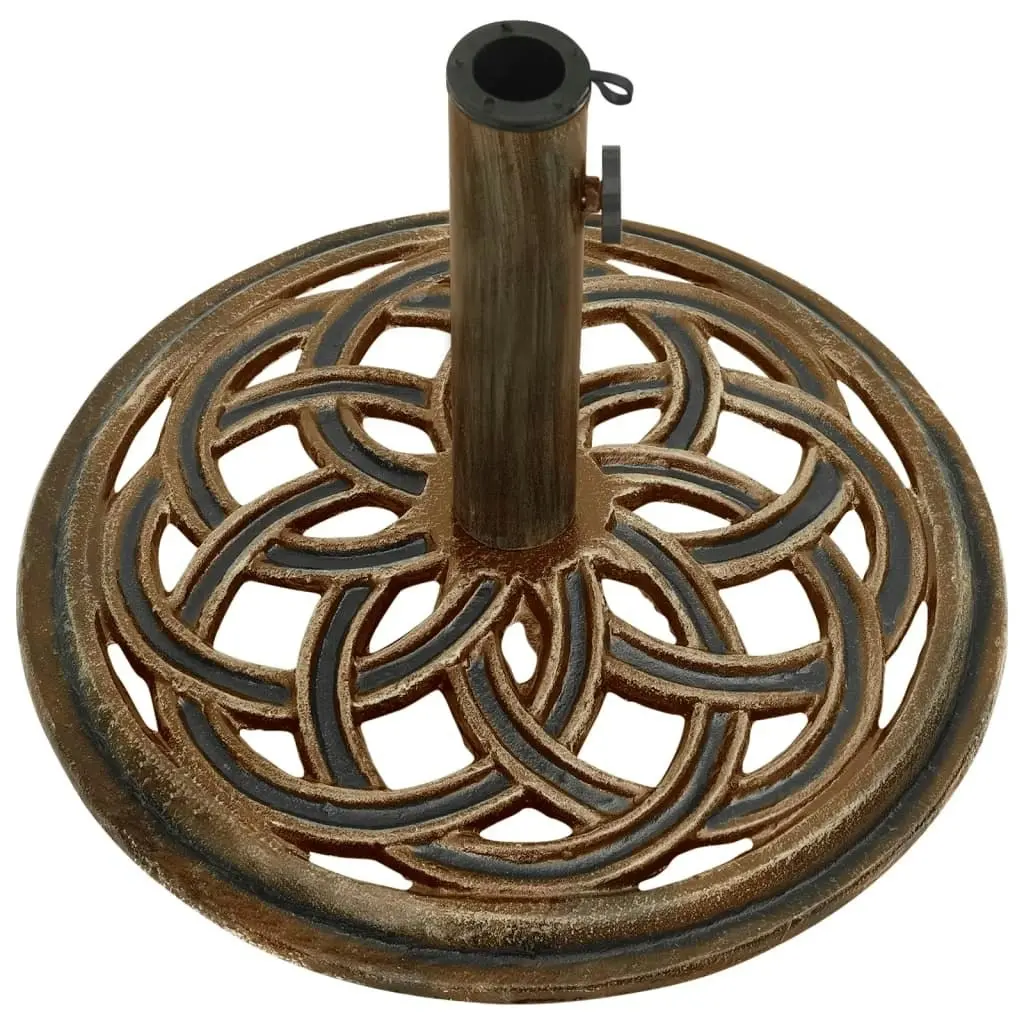 Umbrella Base Bronze 44x44x31 cm Cast Iron 317758