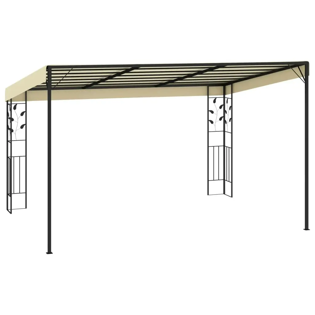 Wall-mounted Gazebo 4x3x2.5 m Cream 47998