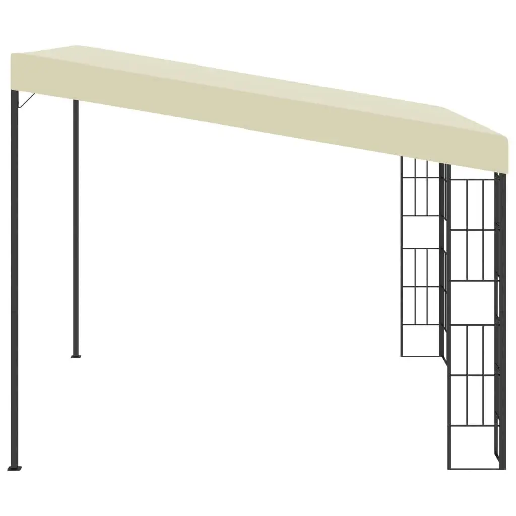 Wall-mounted Gazebo 3x3 m Cream Fabric 47987