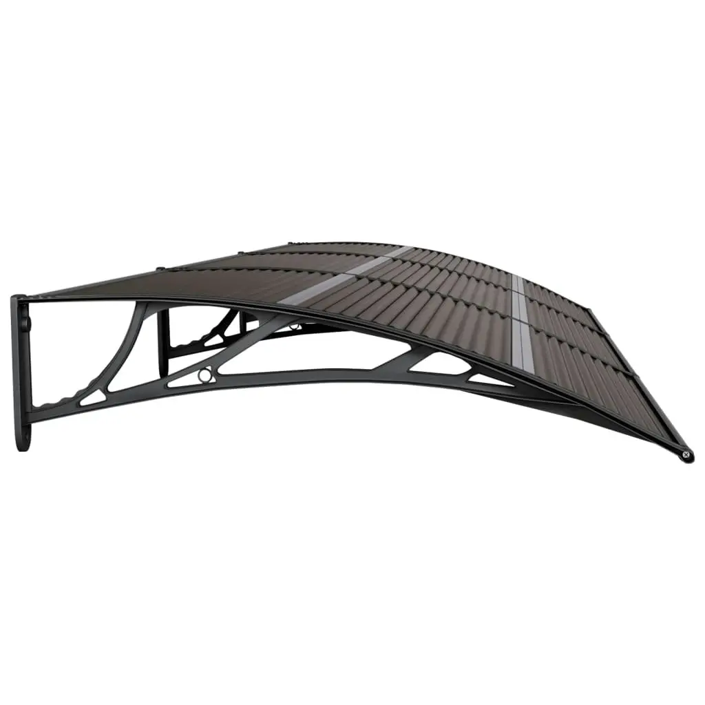 Door Canopy Black 300x100 cm Polycarbonate 153575