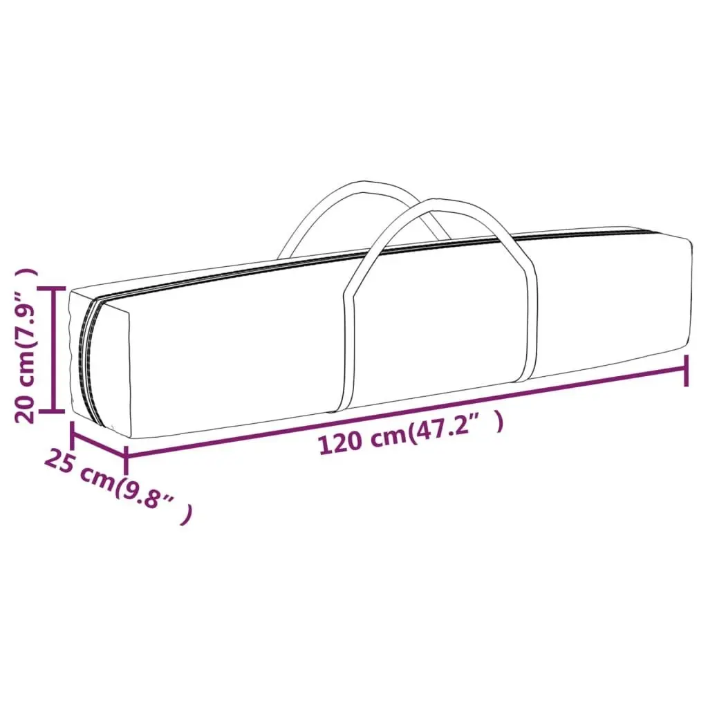 Folding Party Tent Anthracite 3x6 m 93537