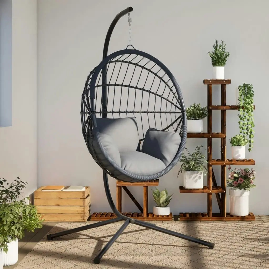 Hanging Egg Chair Stand Anthracite Steel 4007412