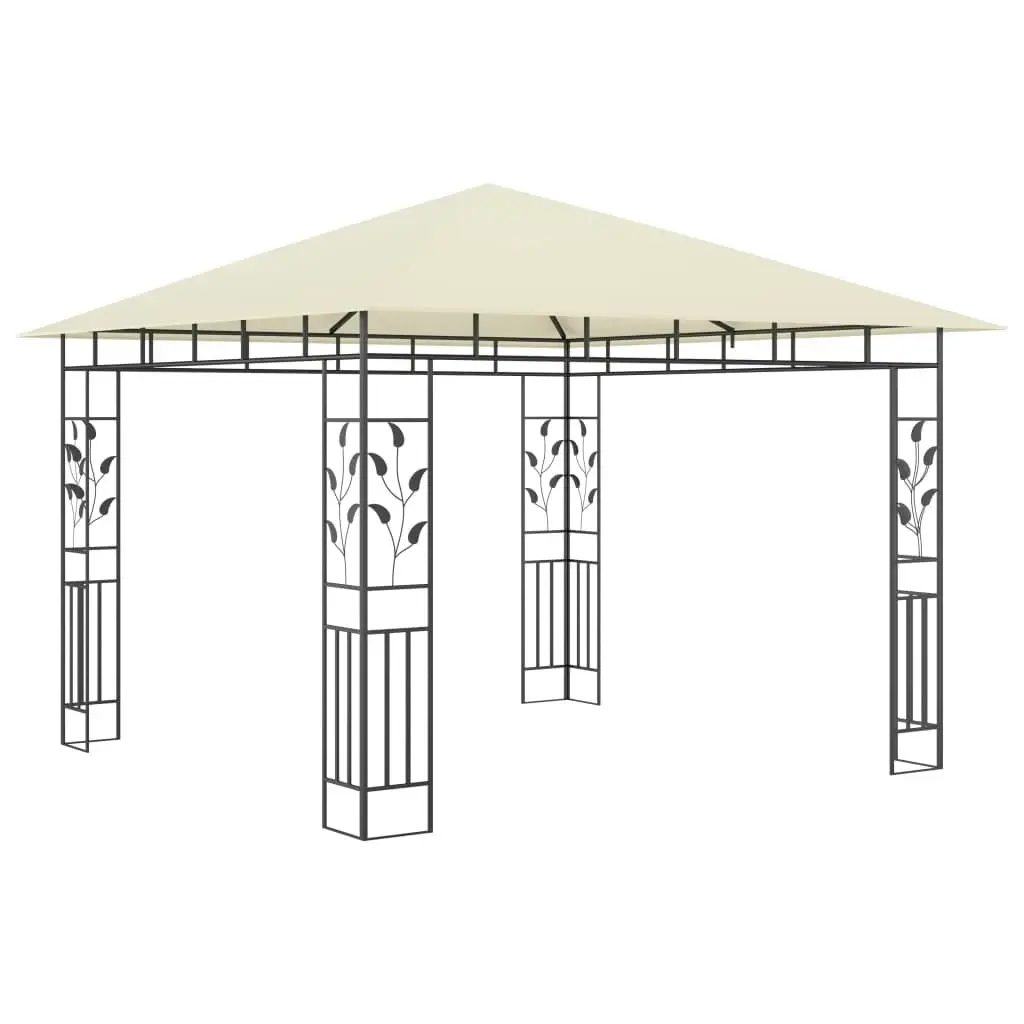 Gazebo with Mosquito Net 3x3x2.73 m Cream 180 g/mÂ² 47969