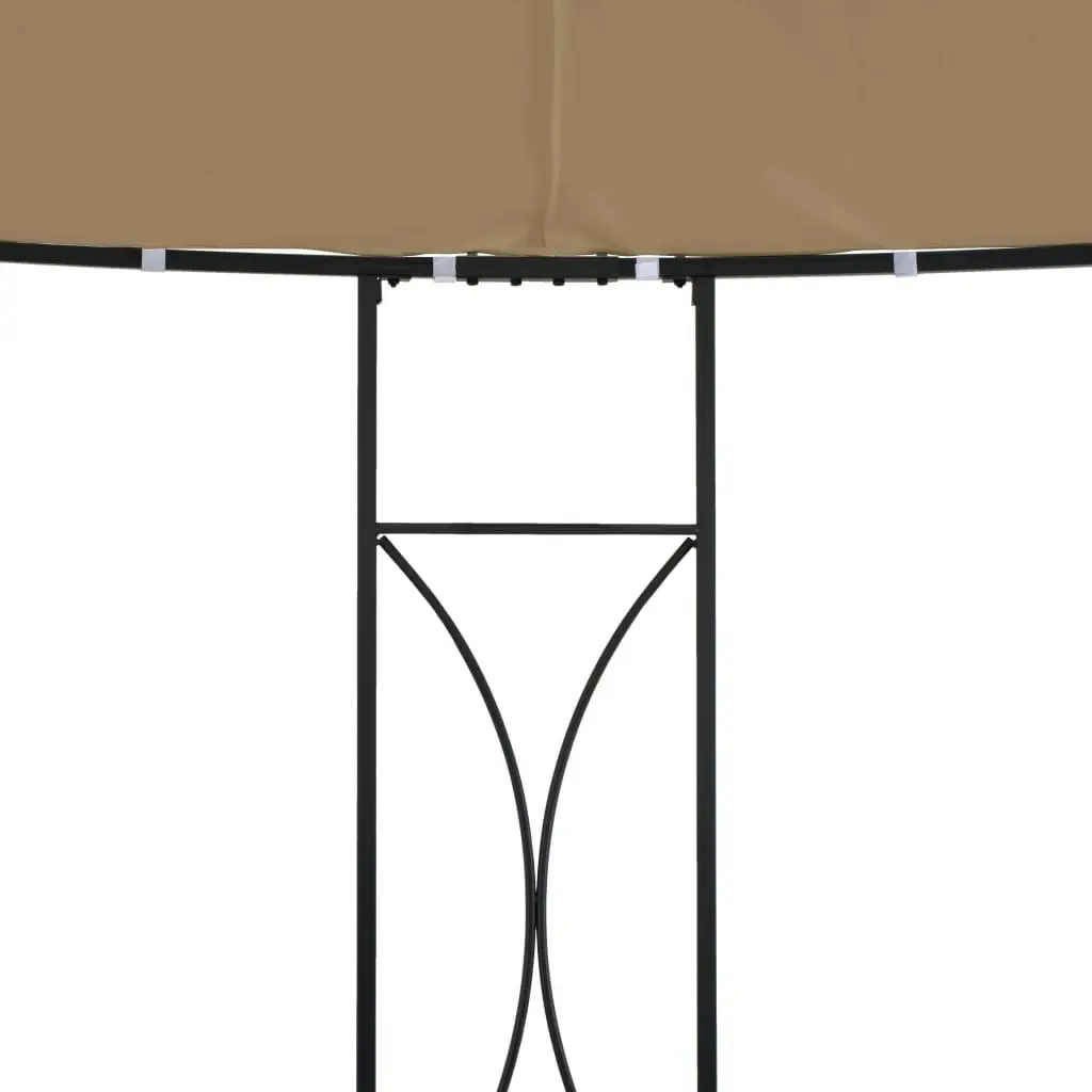 Gazebo 300x290 cm Taupe Round 315227