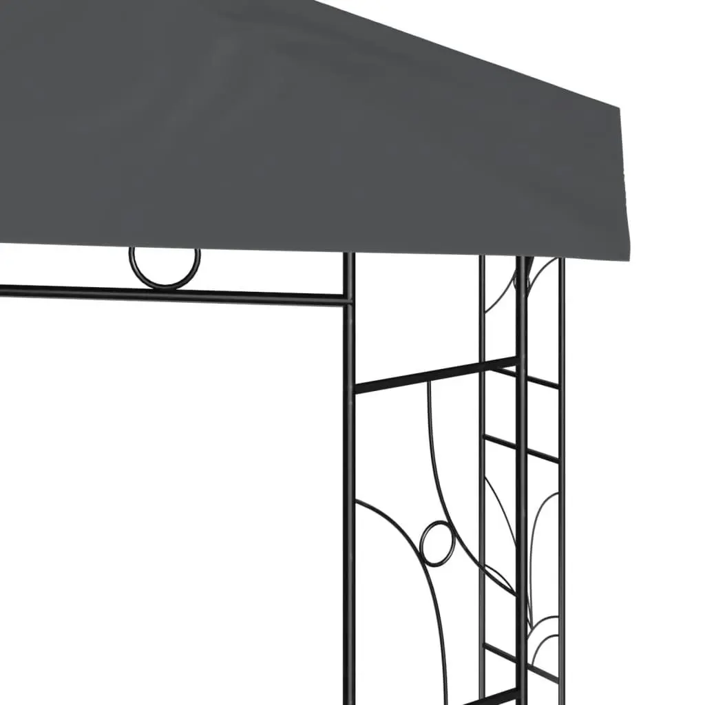 Gazebo 3x3x2.7 m Anthracite 160 g/mÂ² 313914