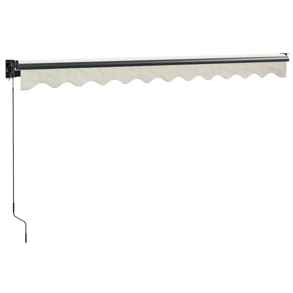 Retractable Awning Cream 3x2.5 m Fabric and Aluminium 3154451