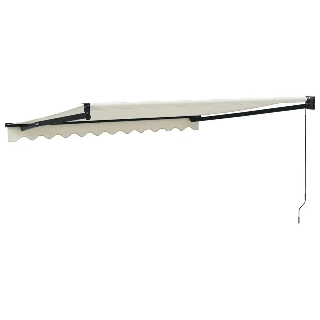 Retractable Awning Cream 3x2.5 m Fabric and Aluminium 3154451