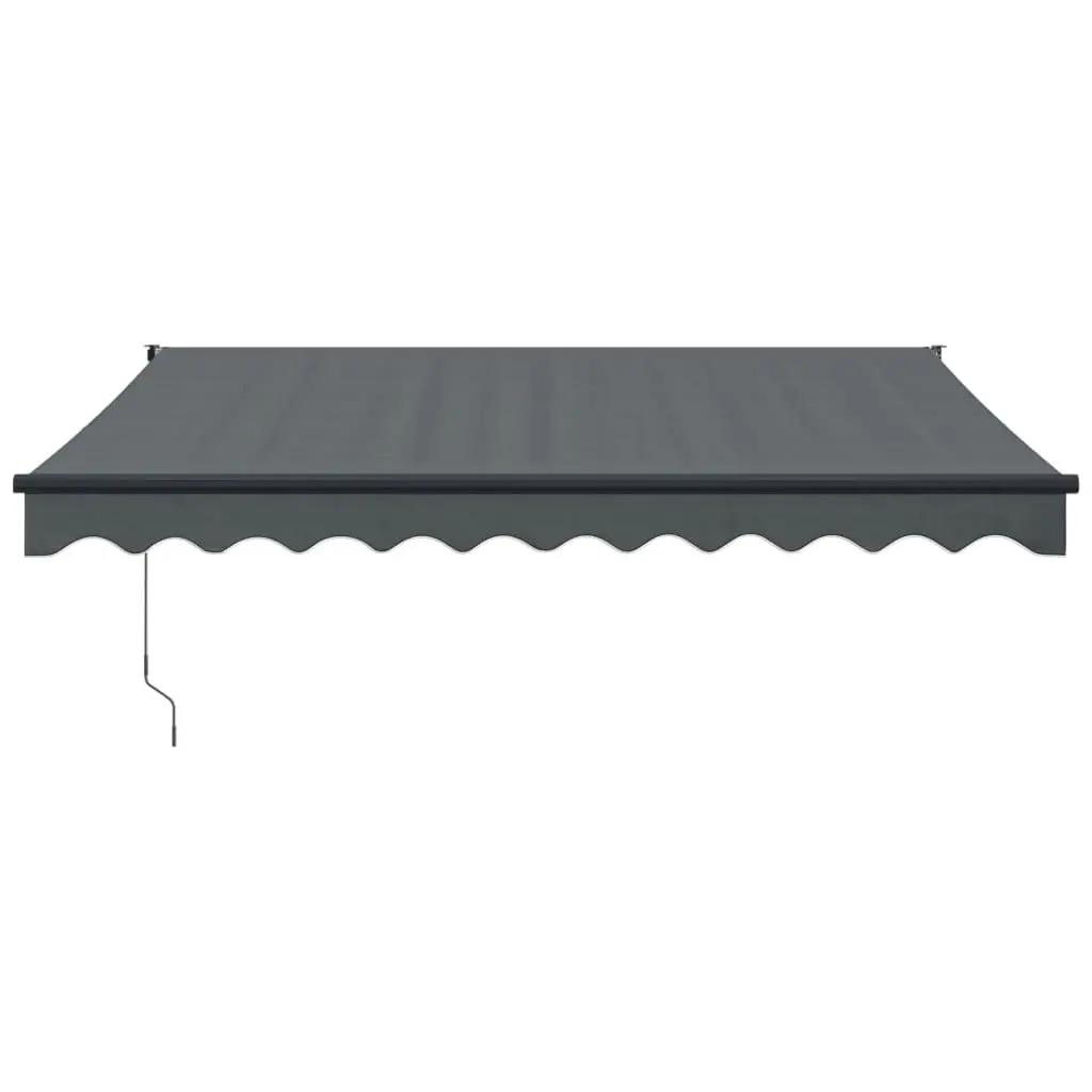 Retractable Awning Anthracite 3x2.5 m Fabric and Aluminium 3154461