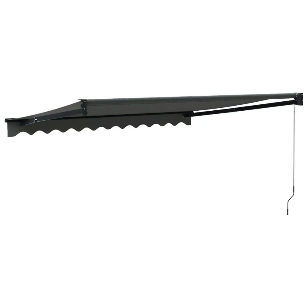 Retractable Awning Anthracite 3x2.5 m Fabric and Aluminium 3154461