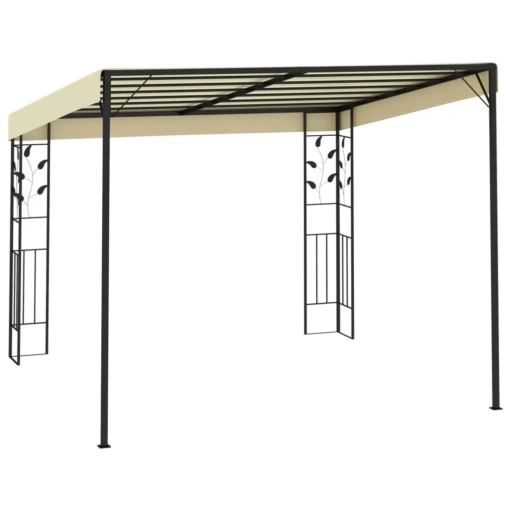 Wall-mounted Gazebo 3x3x2.5 m Cream 47997