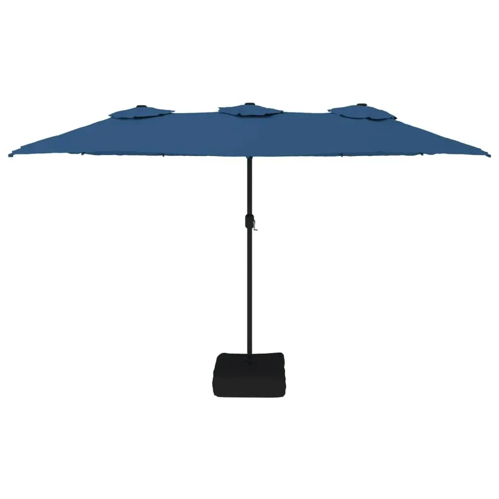 Double-Head Parasol Azure Blue 449x245 cm 362952