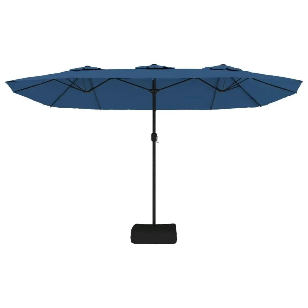 Double-Head Parasol Azure Blue 449x245 cm 362952