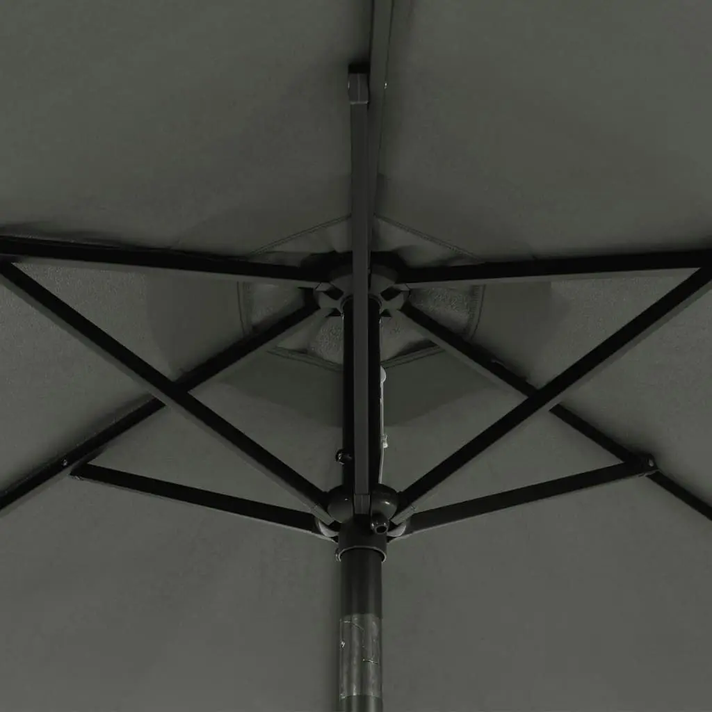 Garden Parasol with Steel Pole Anthracite 225x225x212 cm 4005060