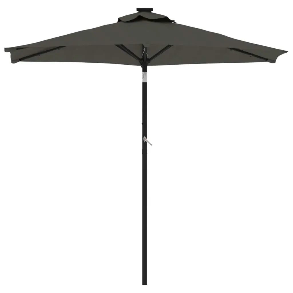 Garden Parasol with Steel Pole Anthracite 225x225x212 cm 4005060