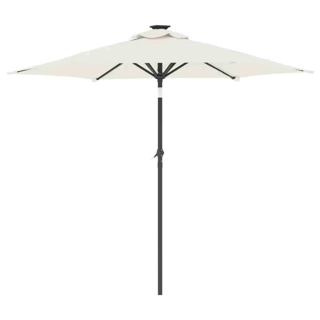 Garden Parasol with Steel Pole White 225x225x212 cm 4005058