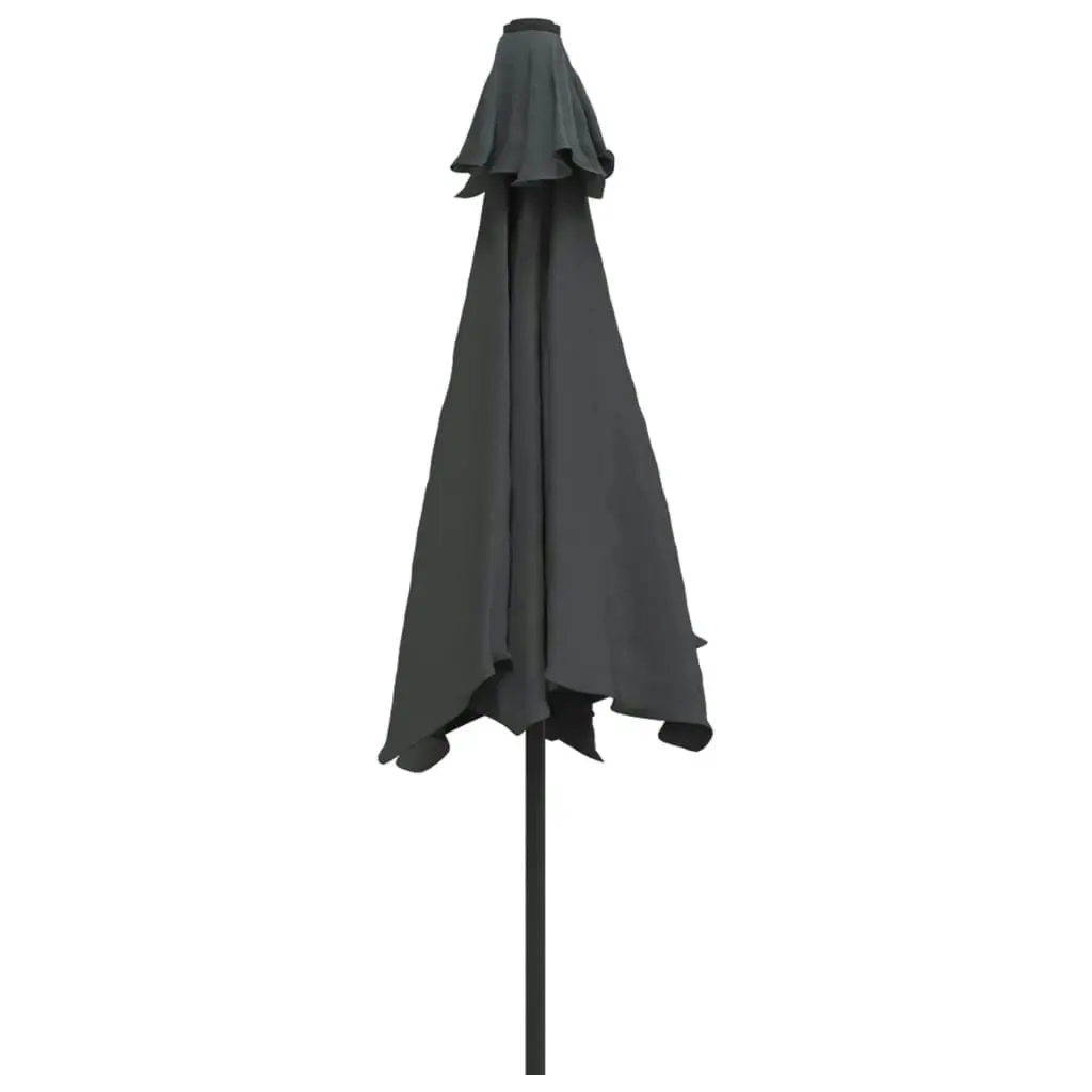 Outdoor Parasol with Metal Pole 300 cm Anthracite 44499