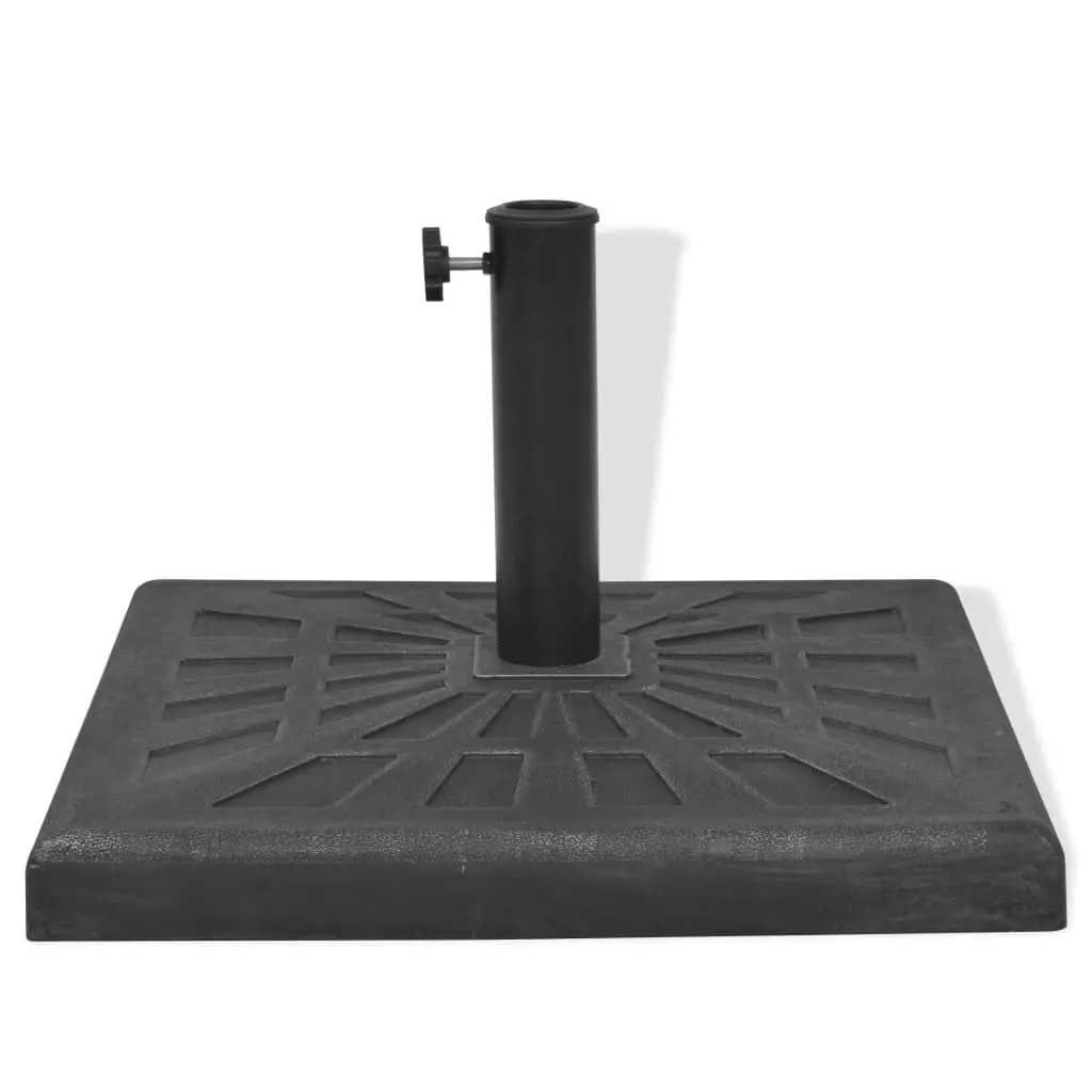 Parasol Base Resin Square Black 19 kg 43659