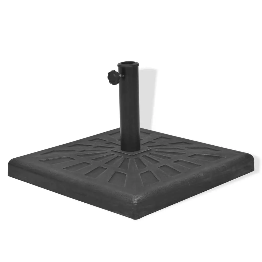 Parasol Base Resin Square Black 19 kg 43659