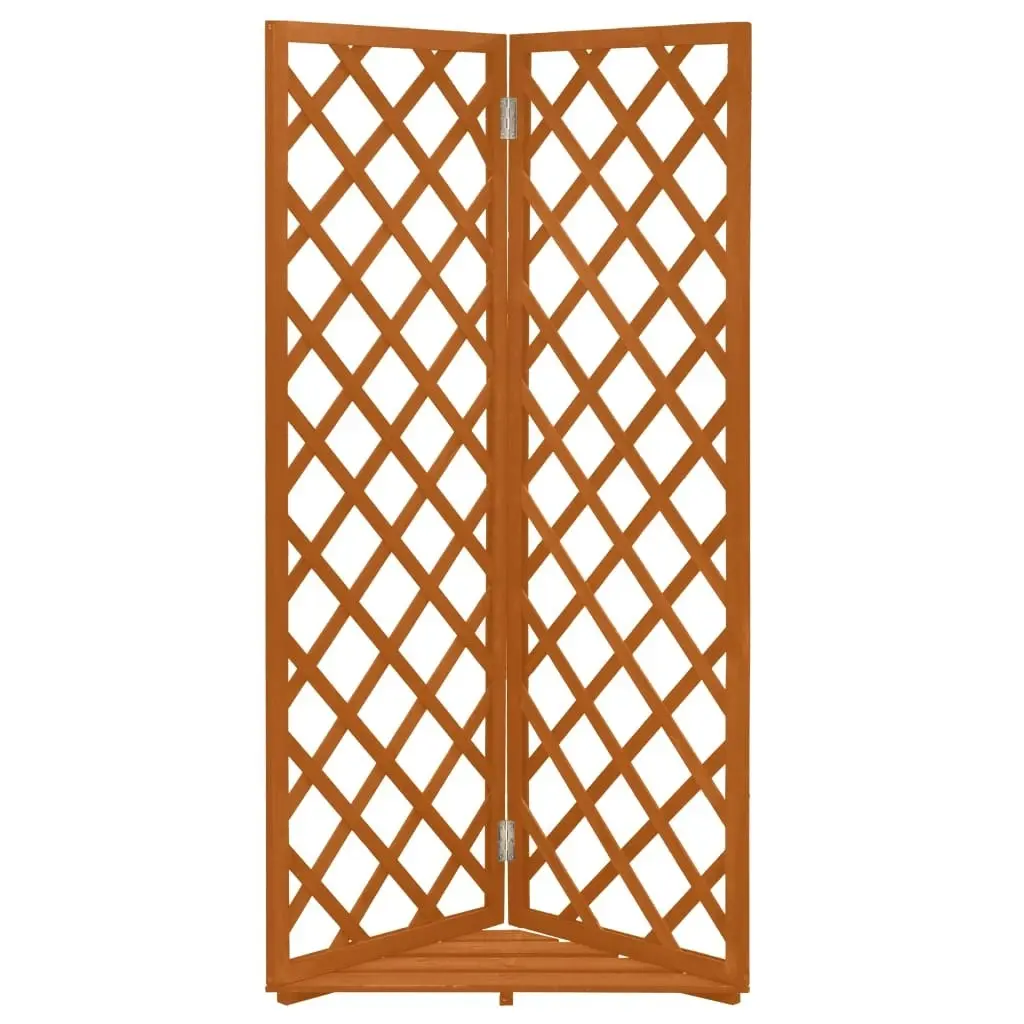 Corner Trellis Orange 50x50x145 cm Solid Firwood 314832