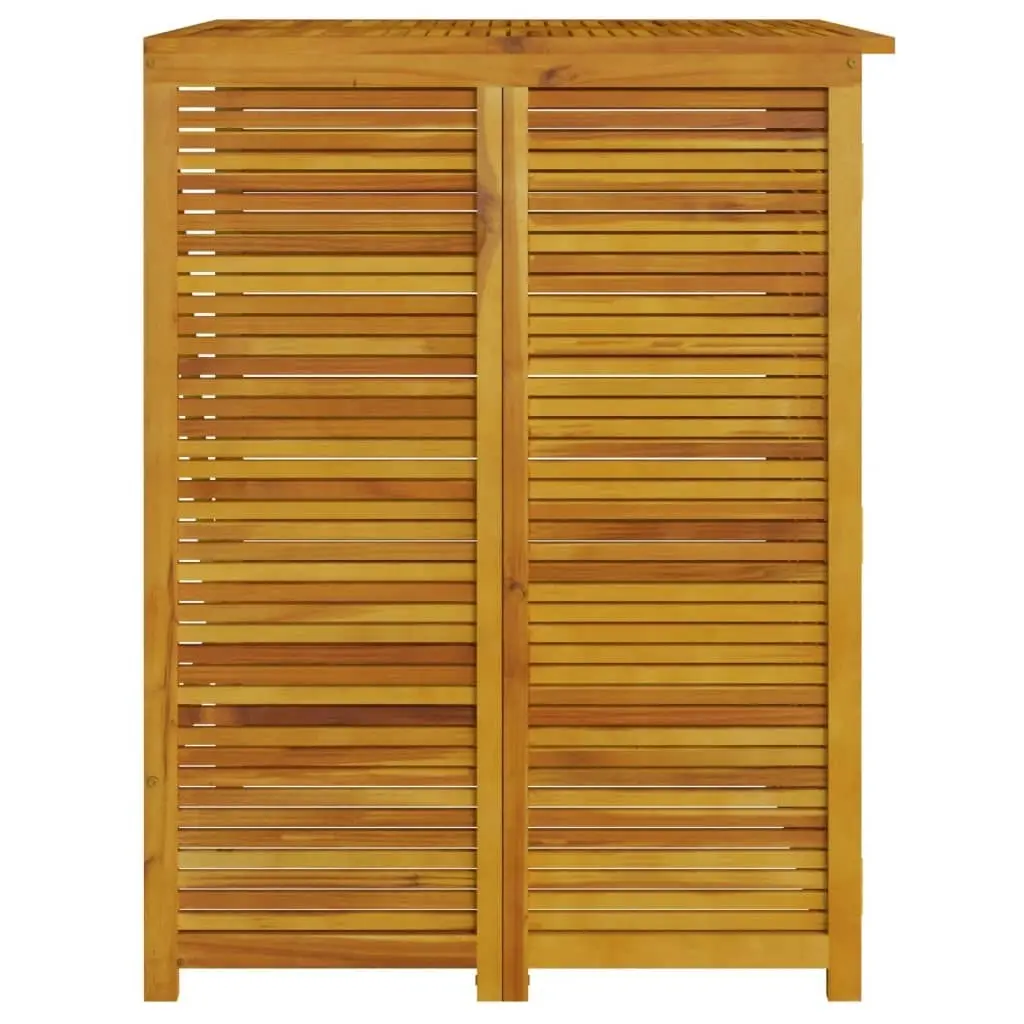 Double Garbage Bin Shed 140x89x117 cm Solid Wood Acacia 3155239