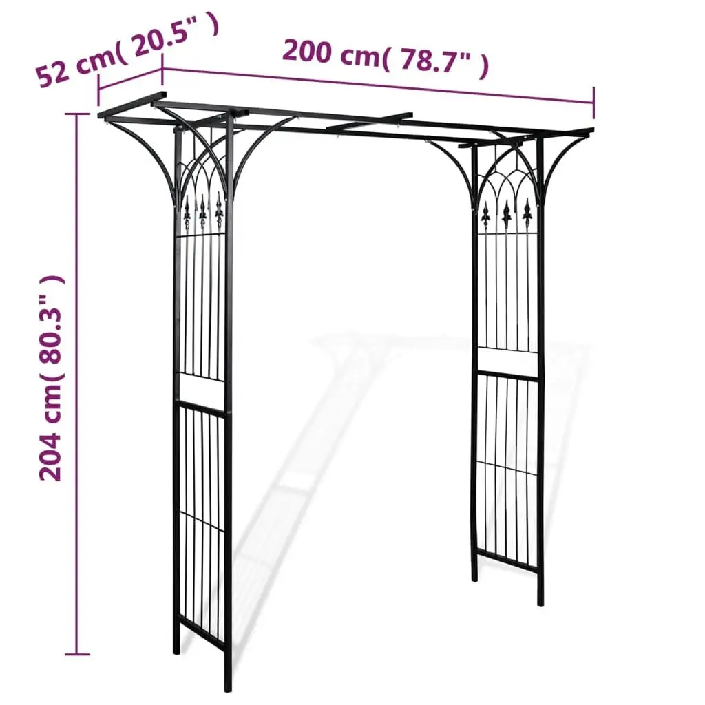 Garden Arch 200x52x204 cm 40778