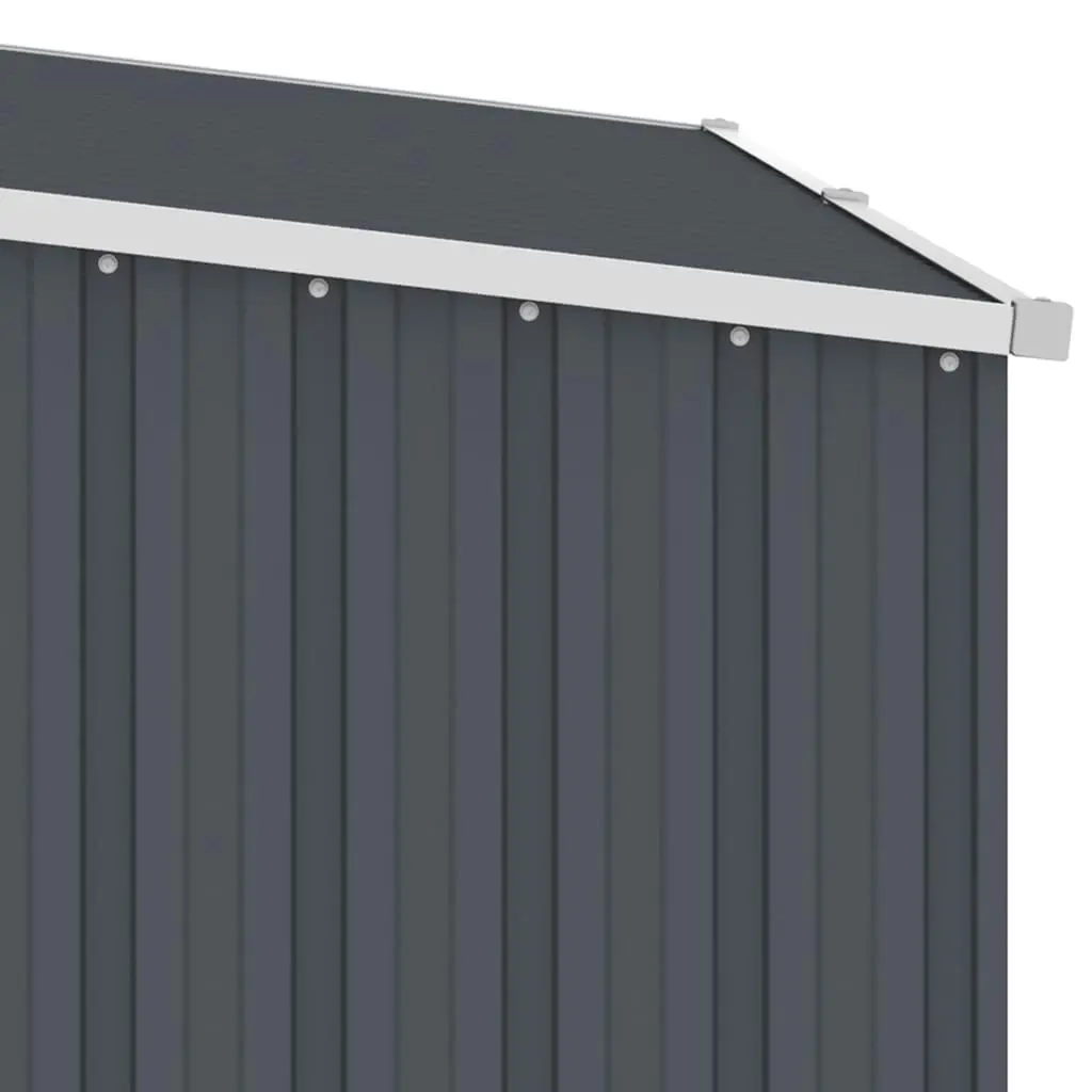 Garden Firewood Shed Anthracite 245x98x159 cm Galvanised Steel 46295