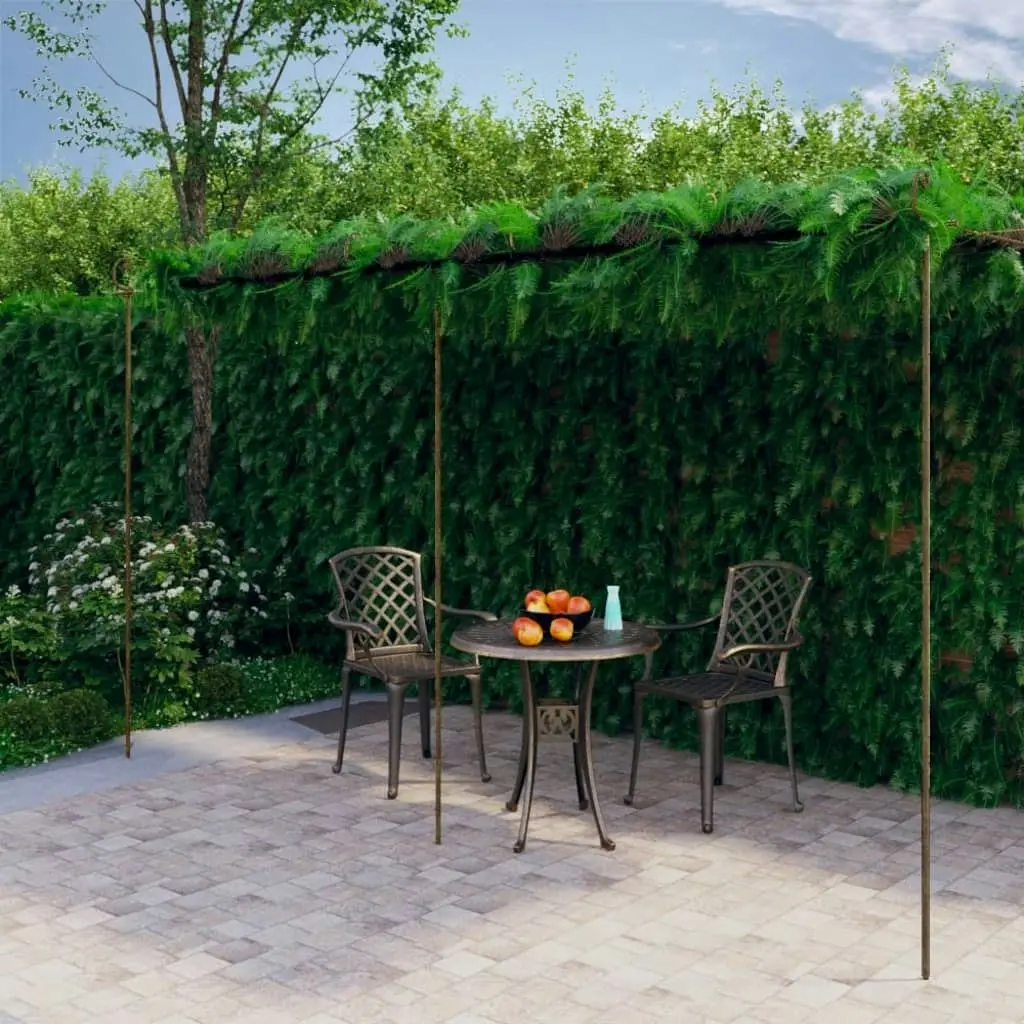 Garden Pergola Antique Brown 6x3x2.5 m Iron 313999