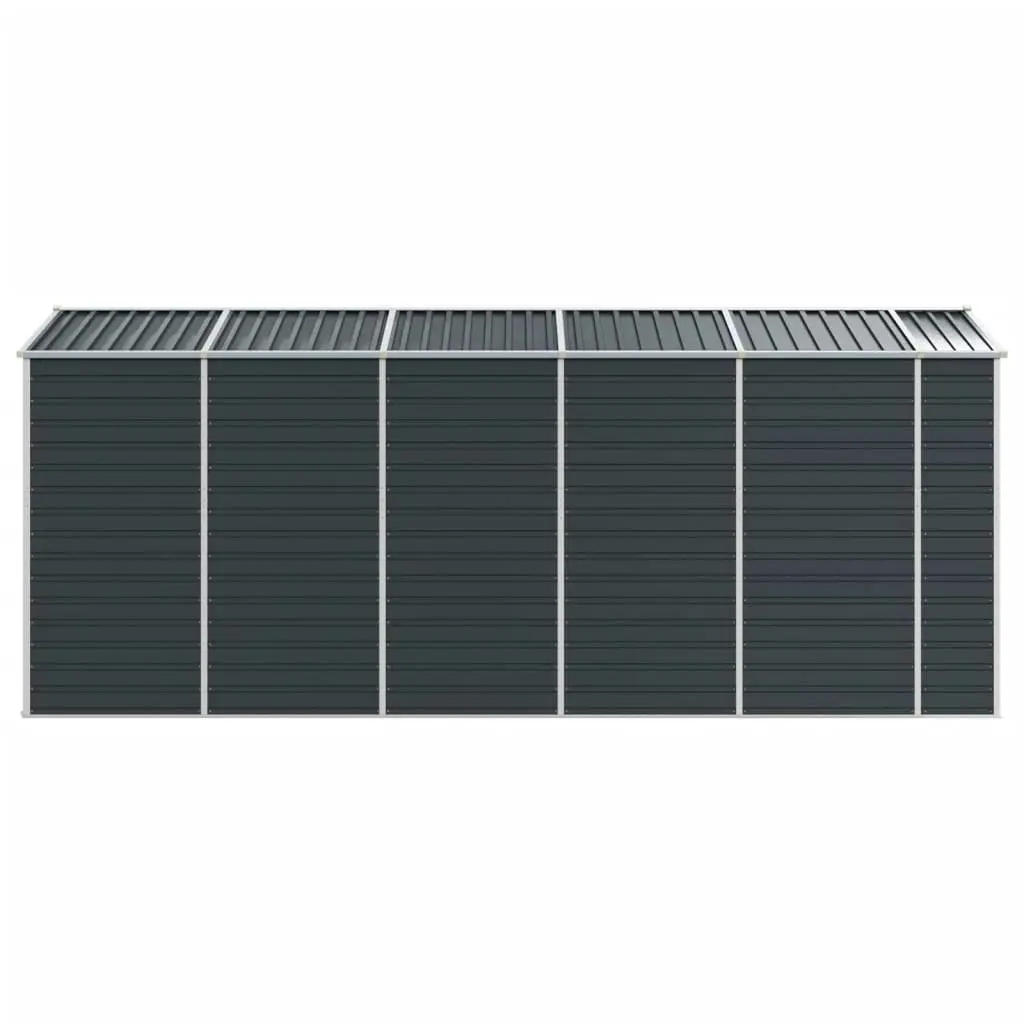 Garden Shed Anthracite 191x470x198 cm Galvanised Steel 3188257