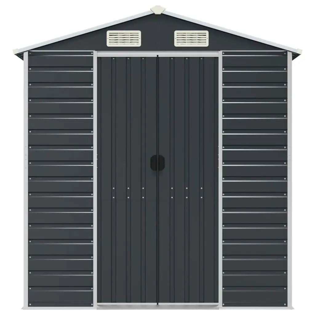 Garden Shed Anthracite 191x470x198 cm Galvanised Steel 3188257