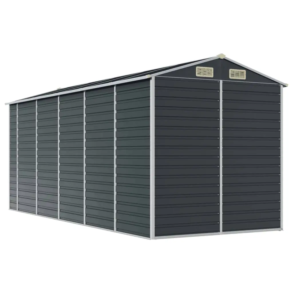 Garden Shed Anthracite 191x470x198 cm Galvanised Steel 3188257